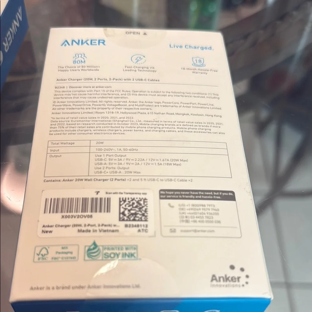 Anker Dual Port USB Wall Charger Set